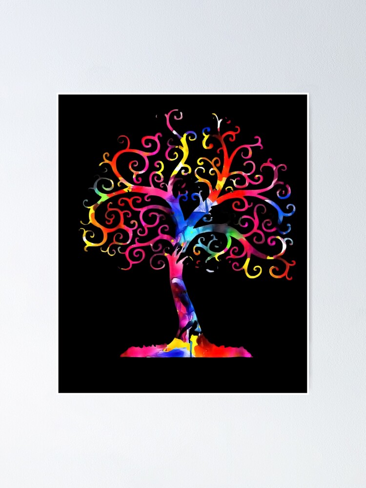 Colorful Life Is Really Good Vintage Unique Tree Art Gift T-Shirt Colorful Life Is Really Good Vintage Unique Tree Art Gift T-Shirt