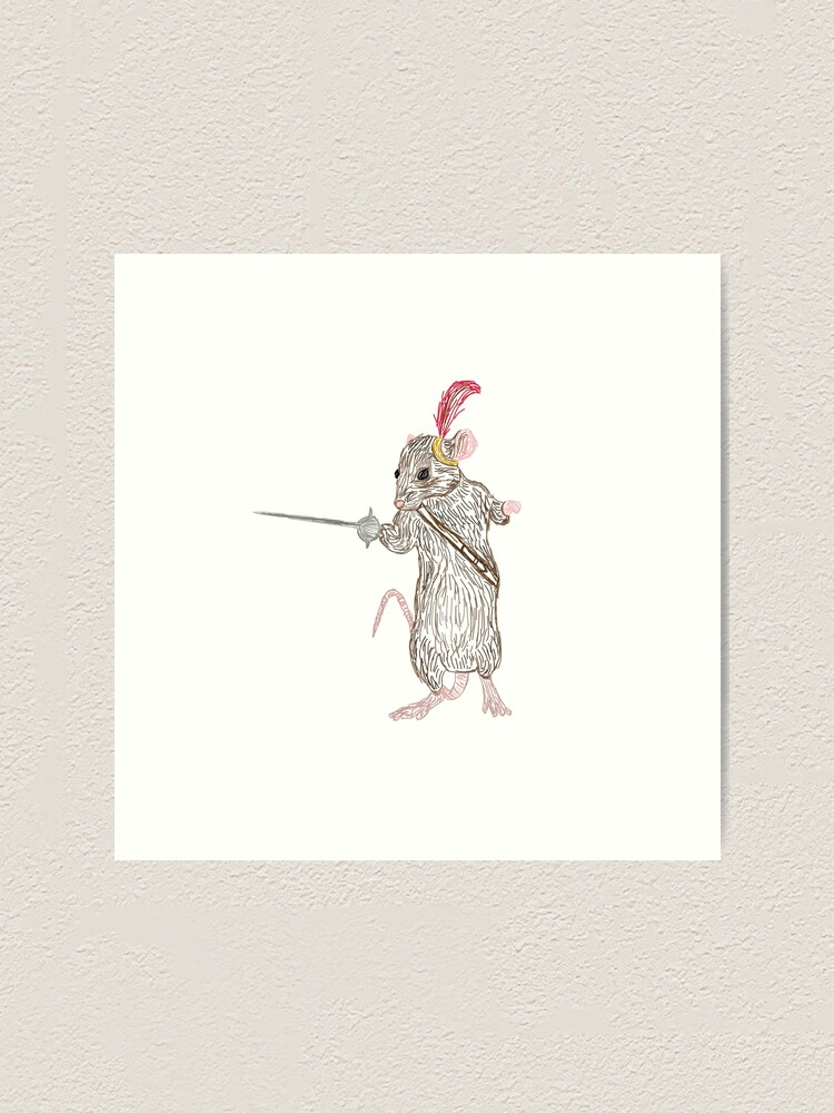 Narnia Reepicheep The Bravest Of Mice Art Print By Rexelrat Redbubble