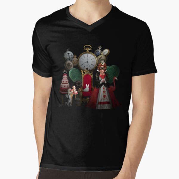 Alice in Wonderland Queen of Hearts Re-imagined V-Neck T-Shirt