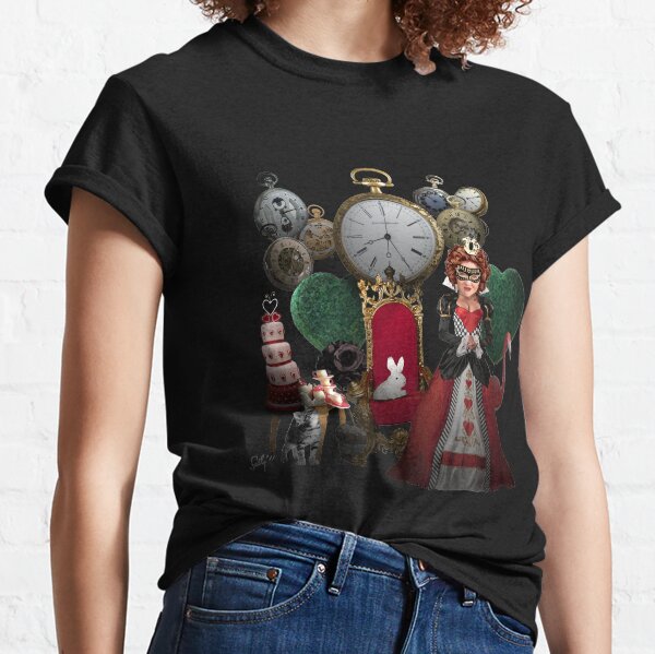 Alice in Wonderland Queen of Hearts Re-imagined Classic T-Shirt