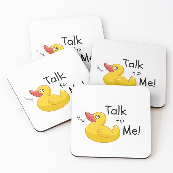 Item preview, Rubber Duckie - Talk to me! designed and sold by dev-tats.