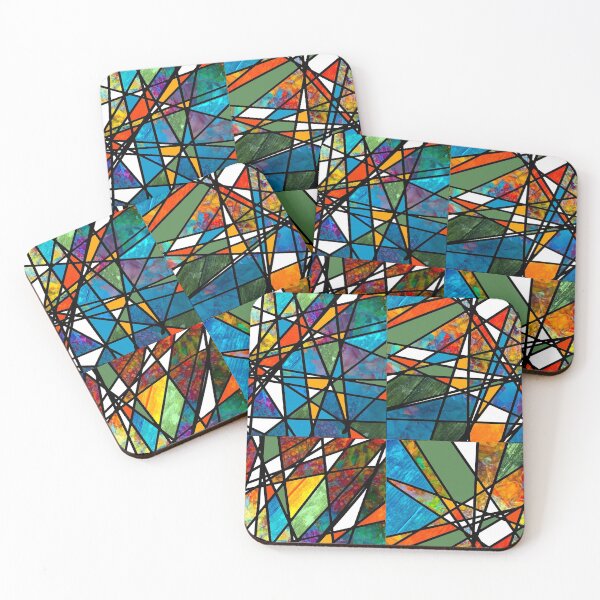 Item preview, Abstract Lines with Colour and Texture designed and sold by KALEIDOSCOPE UK.