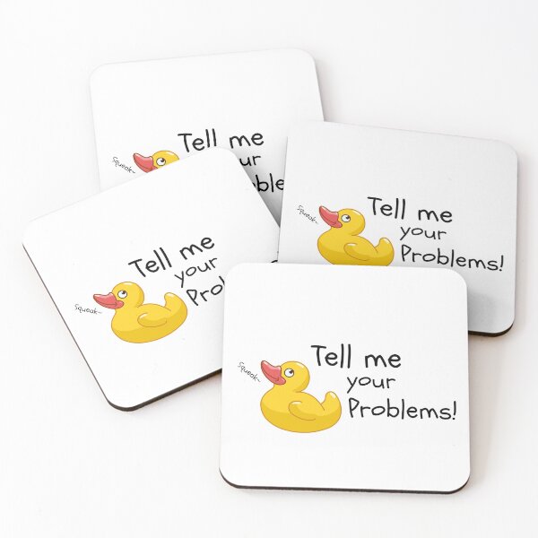 Item preview, Rubber Duckie - Tell me your problems! designed and sold by dev-tats.