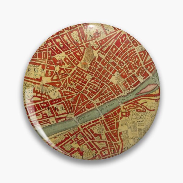 Item preview, Vintage Map of Florence Italy (1731) designed and sold by BravuraMedia.