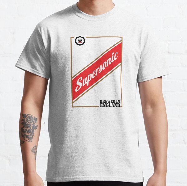 Supersonic Beer: Brewed In England - OASIS Band Tribute - MADE IN THE 90s Classic T-Shirt