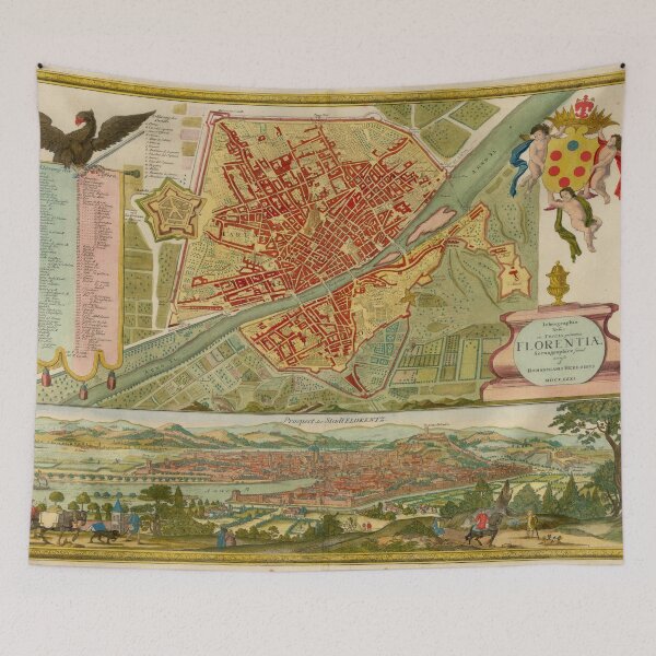 Item preview, Vintage Map of Florence Italy (1731) designed and sold by BravuraMedia.