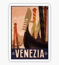 Vintage Travel Poster: Venice Sticker