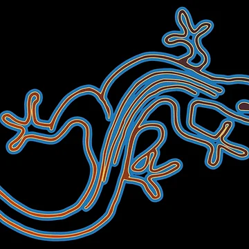 Artwork thumbnail, lizard by Stefan Dissler