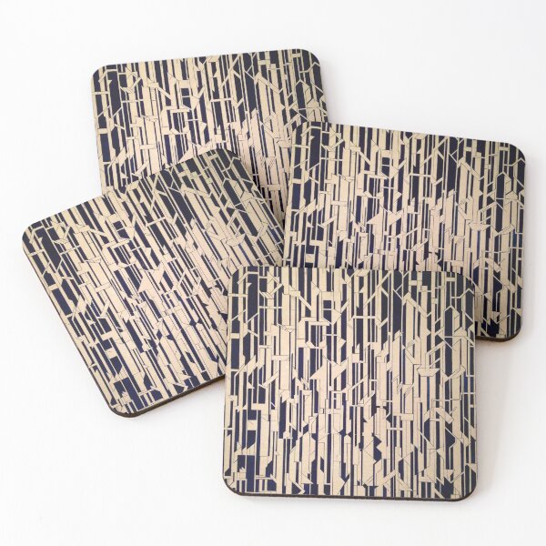 Item preview, WOODEN TILE CREAM AND BLACK PATTERN PRINT designed and sold by Arte Para Rebaja.