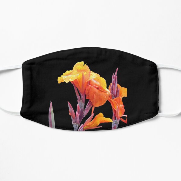Orange Canna Lily Flat Mask