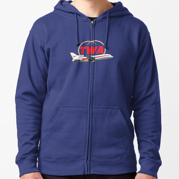 TWA Tristar Lockheed Zipped Hoodie