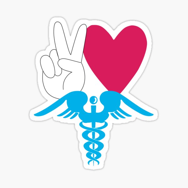 Physical Therapist Ombre Flower Sign Language Waterproof Sticker