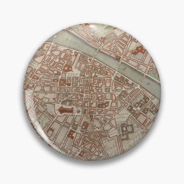 Item preview, Vintage Florence Italy Map (1755) designed and sold by BravuraMedia.