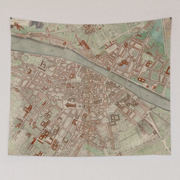 Item preview, Vintage Florence Italy Map (1755) designed and sold by BravuraMedia.