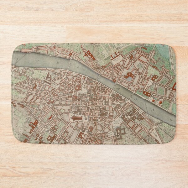 Item preview, Vintage Florence Italy Map (1755) designed and sold by BravuraMedia.