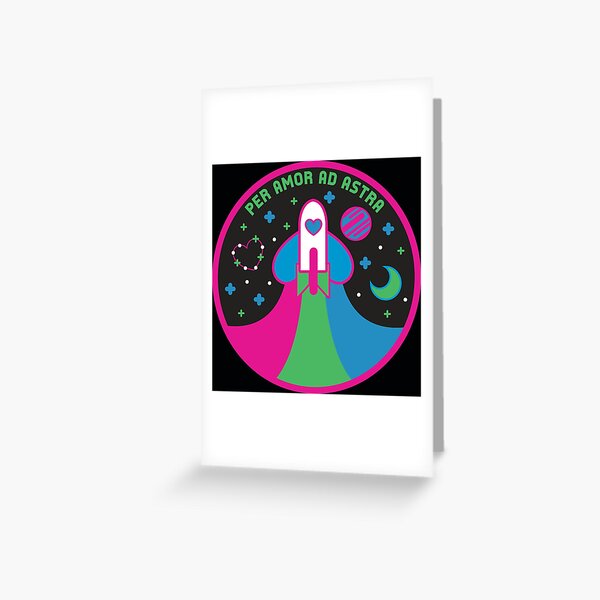 Space Pride - Polysexual Flag Greeting Card