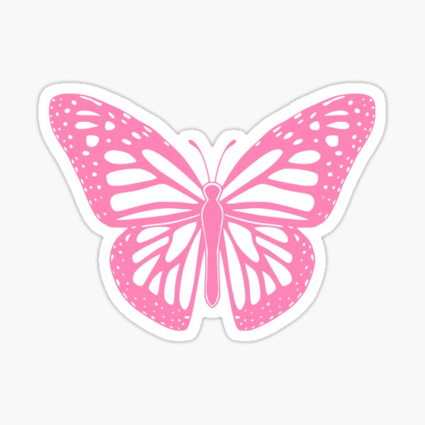 Item preview, pink minimalist butterfly designed and sold by ★ Autumn and Elworthy  ★.
