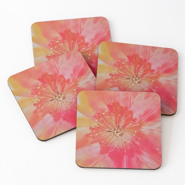 Item preview, Pink and peach encaustic wax flower designed and sold by CathyB-P.