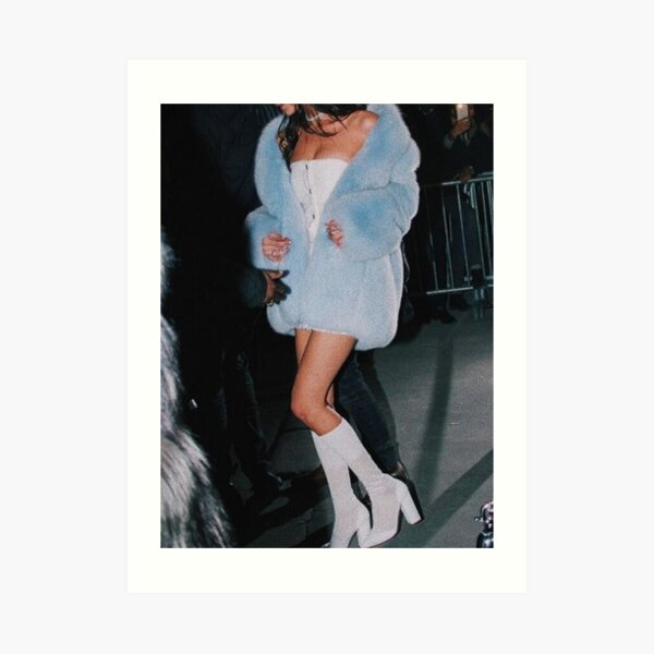 ICE BLUE MINK Art Print