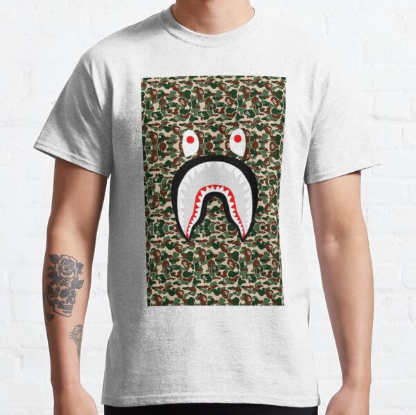 Bape Shark Camo T Shirts Redbubble