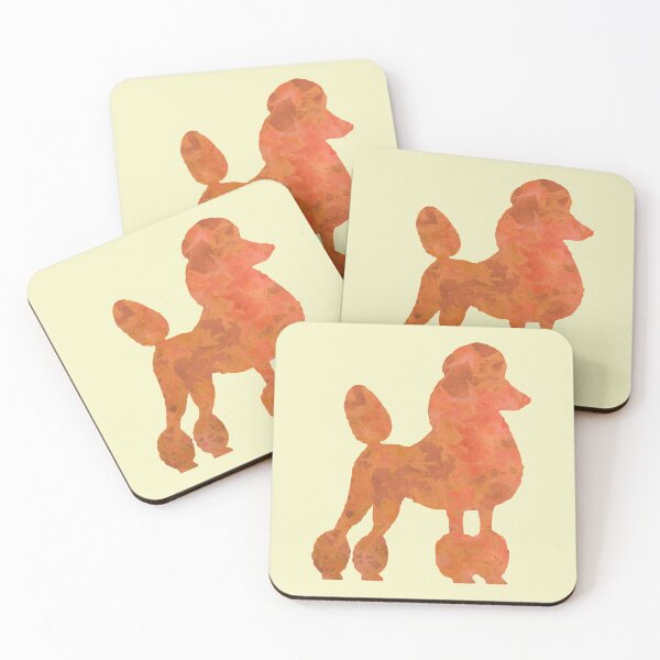 Item preview, Apricot poodle in leaves designed and sold by ThePoodleandCo.