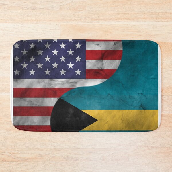 Item preview, USA and Bahamas Dual Flag Yin Yang Combination designed and sold by ockshirts.