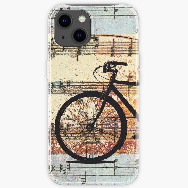 Musikalisches Design der Fahrradsilhouette iPhone Flexible Hülle