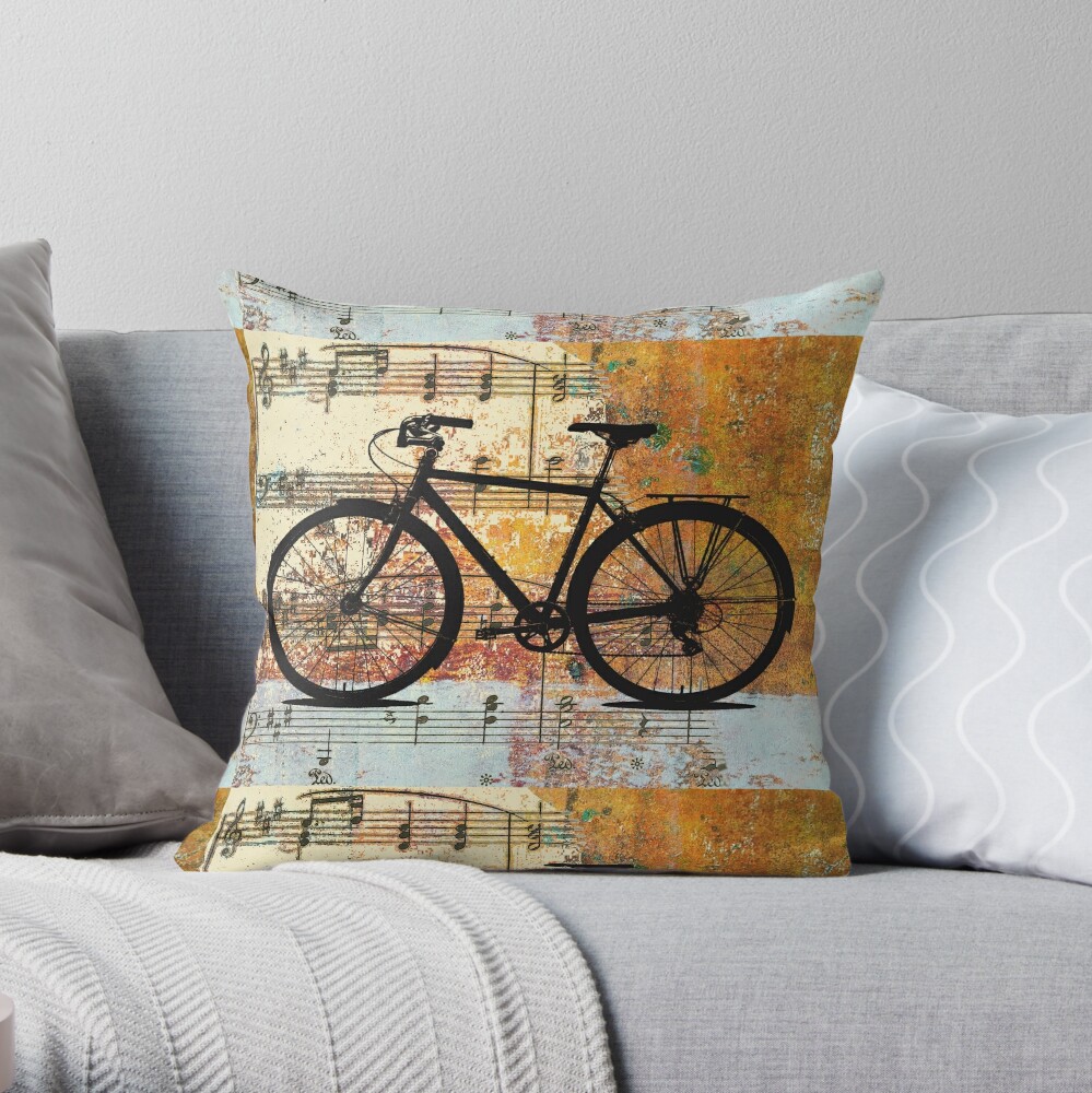 Bicycle on sale throw pillow