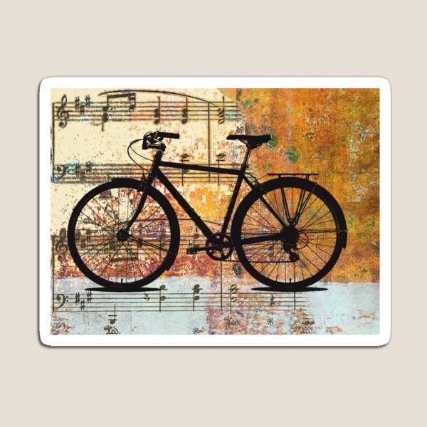 Item preview, Bicycle Silhouette Musical Design designed and sold by NancyMerkle.