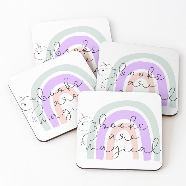 Item preview, Books are Magical Unicorn Rainbow Design designed and sold by saminsecondary.