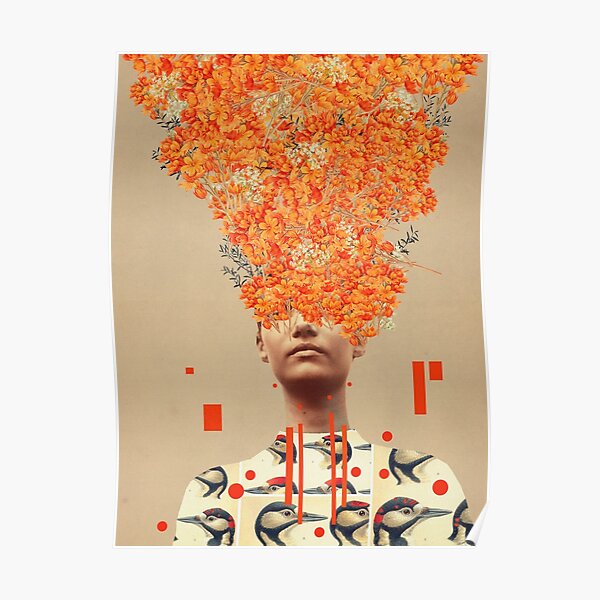 Bird Flight in Autumn Poster