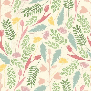 Artwork thumbnail, Spring - Floral pattern by CLPDesignLab