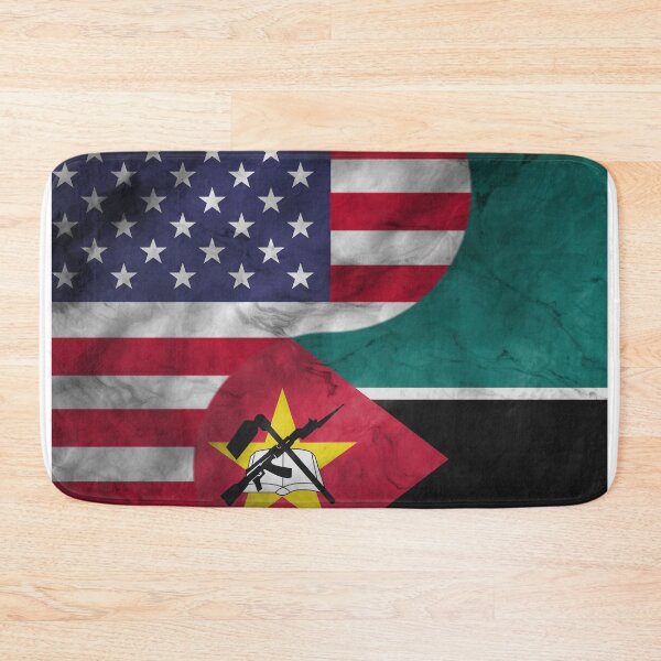 Item preview, USA and Mozambique Dual Flag Yin Yang Combination designed and sold by ockshirts.