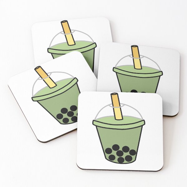 Item preview, Matcha boba milk tea designed and sold by amberlart.
