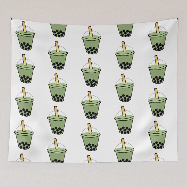 Item preview, Matcha boba milk tea designed and sold by amberlart.