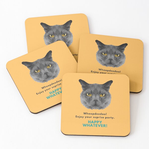 Item preview, WhoopdeeDoo - Happy Whatever! - Judgemental Cat  designed and sold by LJWDesigns.
