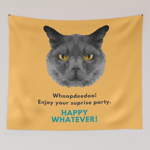 Item preview, WhoopdeeDoo - Happy Whatever! - Judgemental Cat  designed and sold by LJWDesigns.
