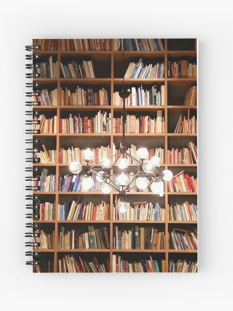 The Bookcase Spiral Notebook By Senuseret Redbubble