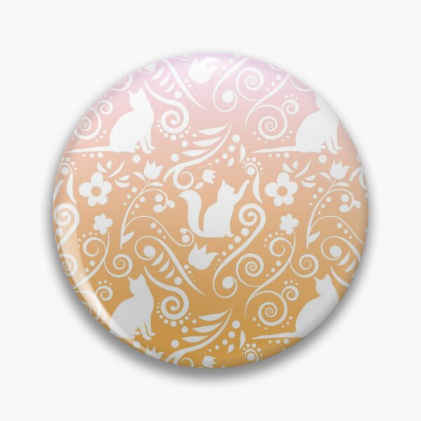 Item preview, Cat and Flowers - Perfect Peach designed and sold by CreativityRoams.