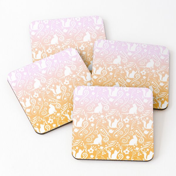 Item preview, Cat and Flowers - Perfect Peach designed and sold by CreativityRoams.