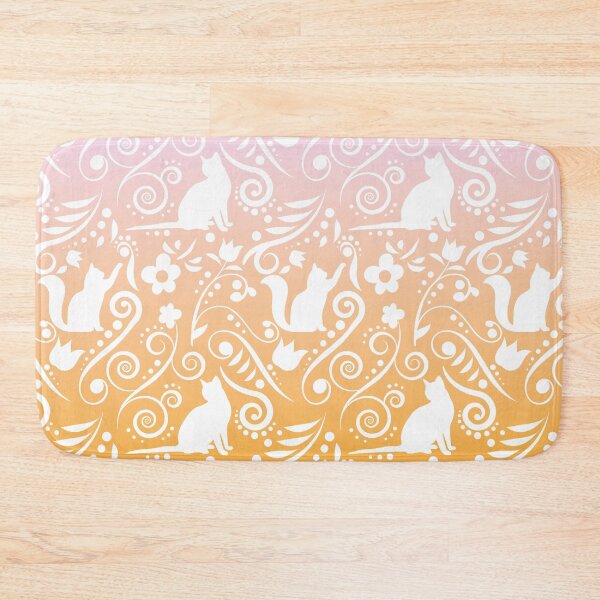 Item preview, Cat and Flowers - Perfect Peach designed and sold by CreativityRoams.