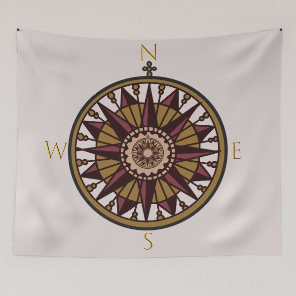 Item preview, Old School Compass Tattoo designed and sold by zoliza.