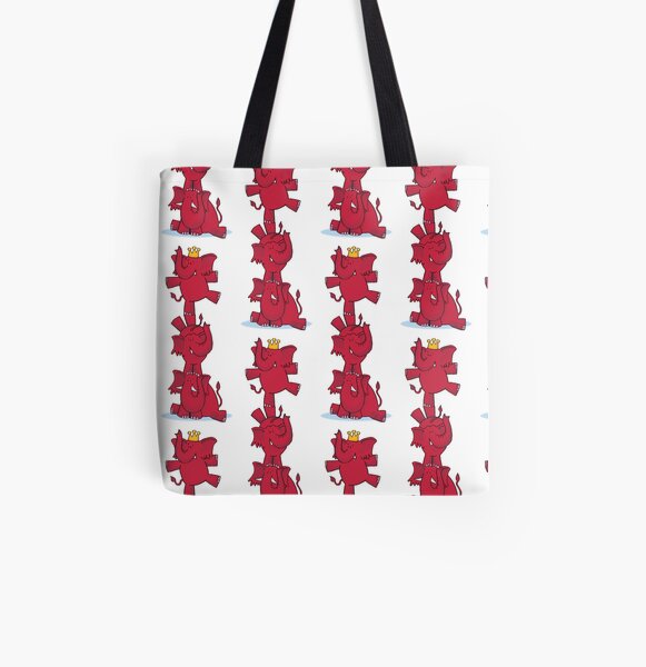 We ALL love red elephants! All Over Print Tote Bag