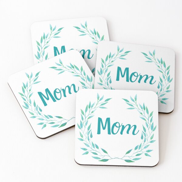 Item preview, Mom Teal Laurel designed and sold by LLBee.