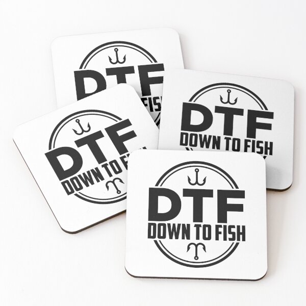 Item preview, Funny Fishing print - DTF: Down To Fish designed and sold by jakehughes2015.