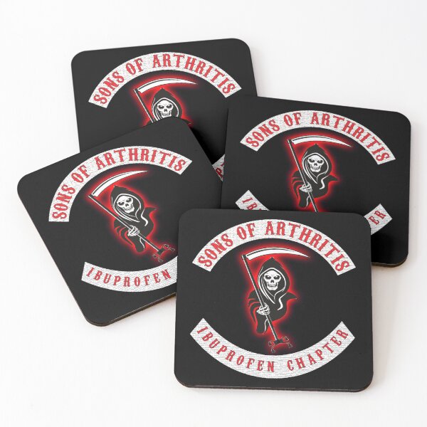 Item preview, S.O.A. Ibuprofen Chapter - funny seniors biker theme. designed and sold by EldersRULE.