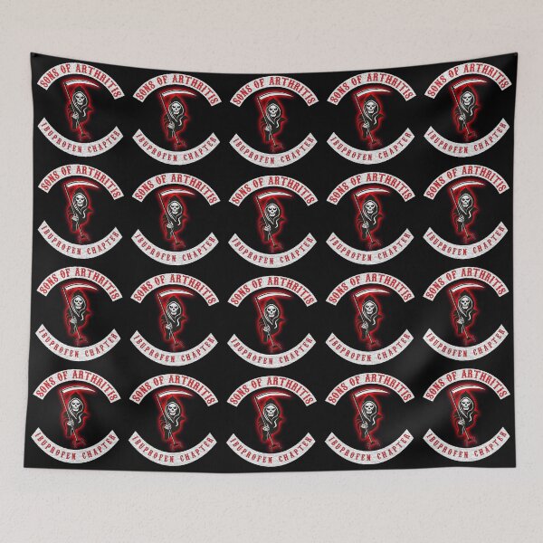 Item preview, S.O.A. Ibuprofen Chapter - funny seniors biker theme. designed and sold by EldersRULE.