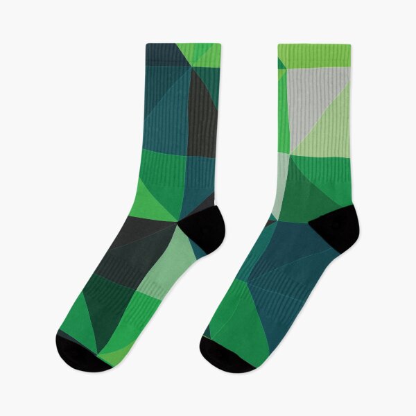 Item preview, Green Abstract triangle modern minimalistic pattern designed and sold by lordthebeard.
