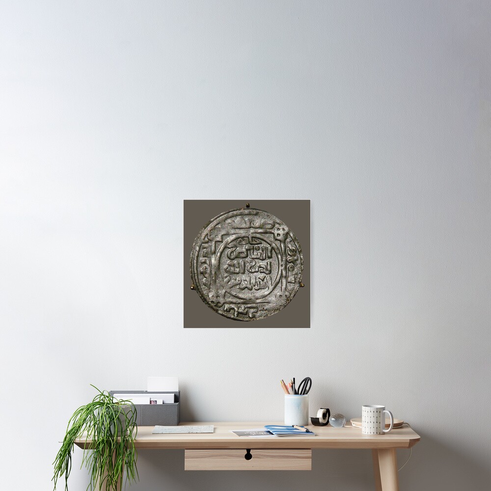 Poster Piece De Monnaie Grands Khans Mongole Frappee En 1221 A Balk En Afghanistan Par Tomsredbubble Redbubble