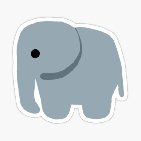 tiny elephant Sticker
